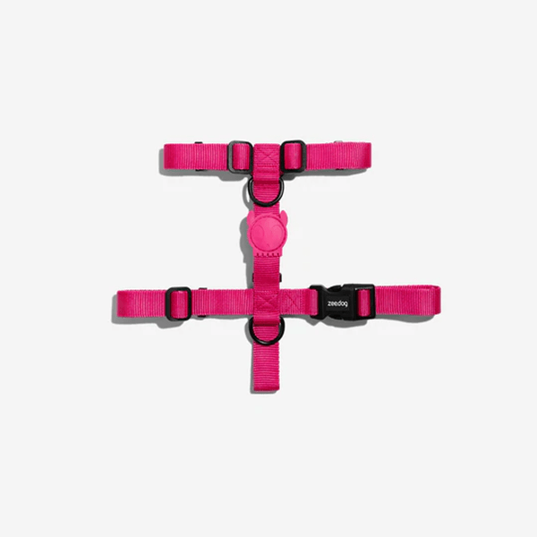 Arnes Para Perro en H  Zeedog Pink Led  S