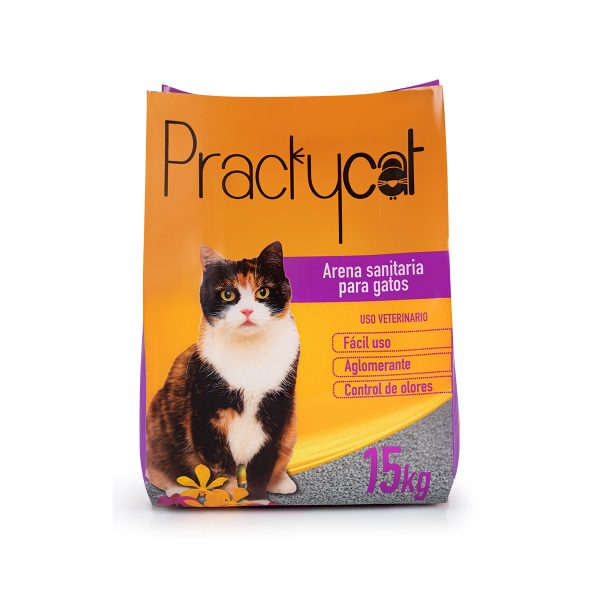 Arena Para Gato practycat 15 kg