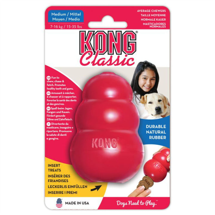 Juguete  Kong  Perro Caucho Classic Portapasabocas M | Accesorios | Anipet Colombia