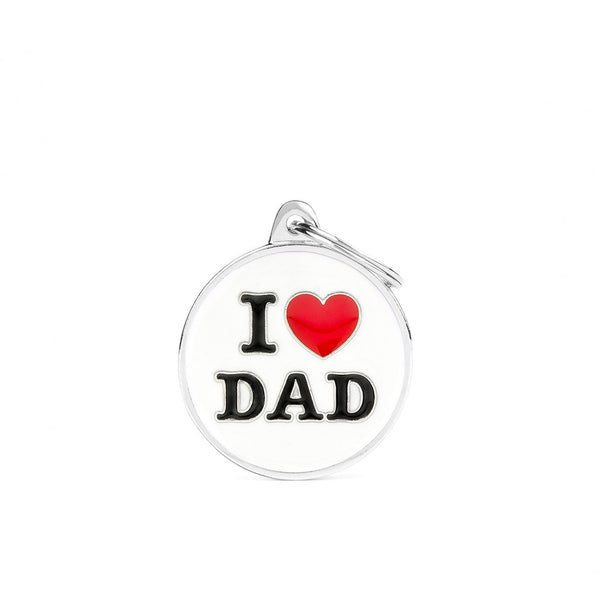 Placa ID My Family I Love Dad | Accesorios Perros y Gatos | Anipet Colombia