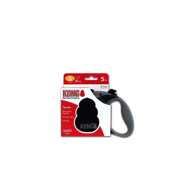 Correa Retractil Kong Terrain Small Color Negro 20 Kg