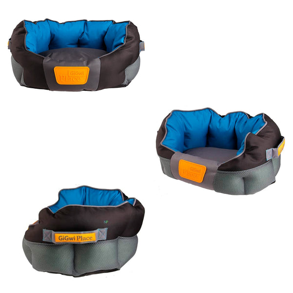 Cama Gig Place Ovalada Negro Azul L | Accesorios | Anipet Colombia