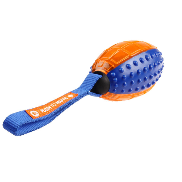 Juguete Gigwi Perro Rugby Push To Mute Azul Naranja | Accesorios Perros | Anipet Colombia