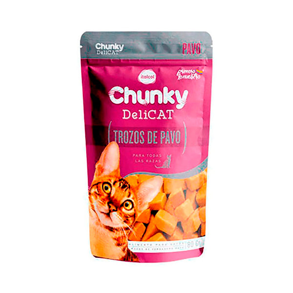 Alimento Húmedo Para Gato Chunky Delicat Trozos De Pavo  |Anipet Colombia