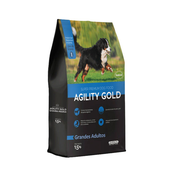 Alimento Para Perro Agility Gold Grandes Adultos  |Anipet Colombia
