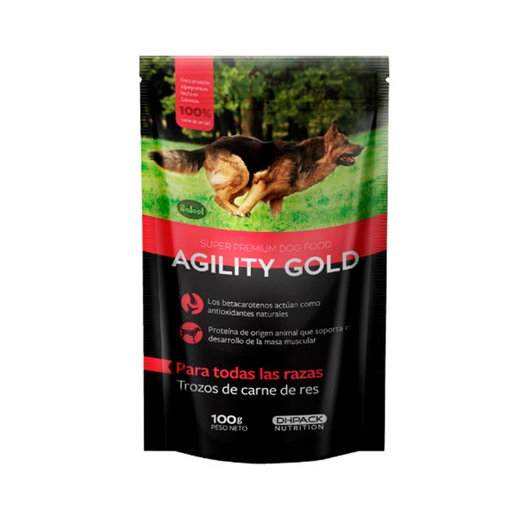 Alimento Húmedo para perro Agility Gold Adultos Pequeños Y Grandes Trozos De Carne De Res  |Anipet Colombia