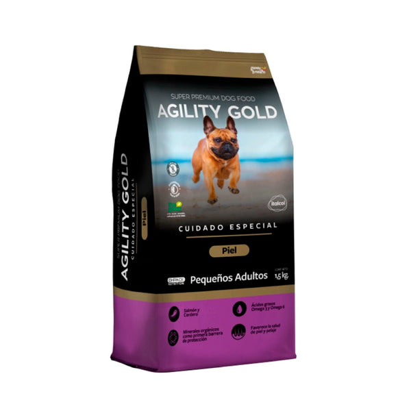 Alimento Para Perro Agility Gold Pequeños Adultos Cuidado Especial Piel  |Anipet Colombia
