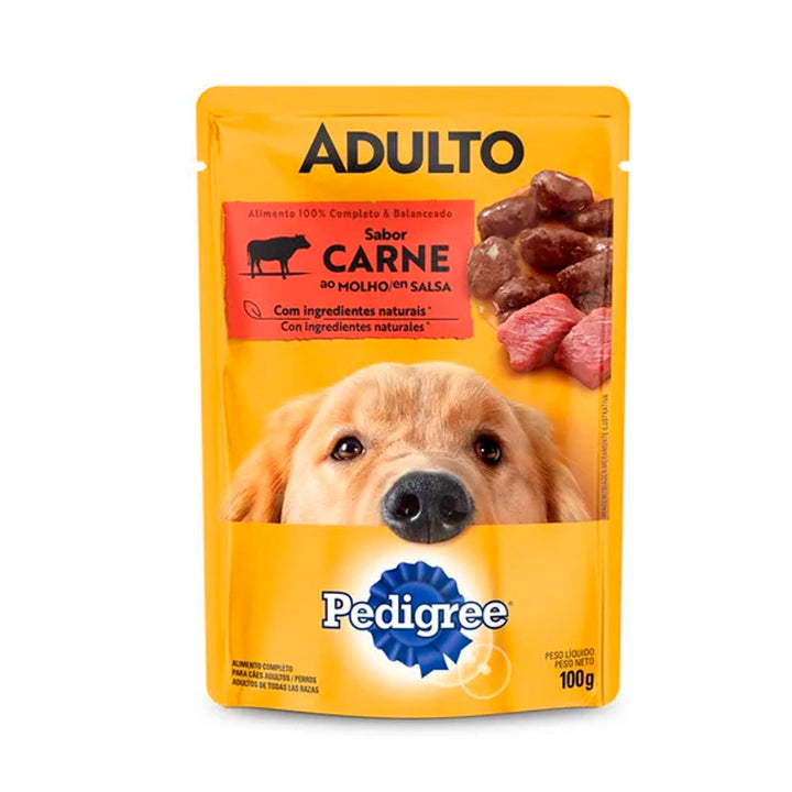  Alimento Húmedo para perro Pedigree Pouch Adulto Carne  |Anipet Colombia