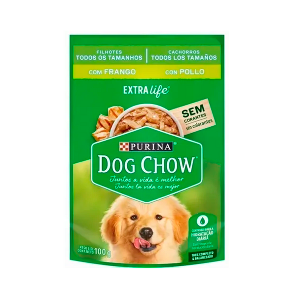 A limento Húmedo para perro Dog Chow Salud Cachorros Trozos Jugos De Pollo  |Anipet Colombia