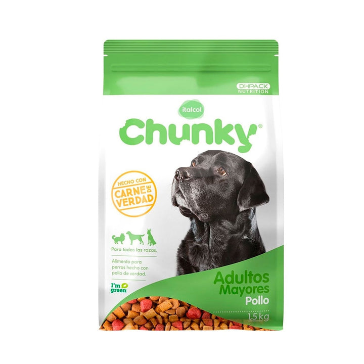 Alimento Para Perro Chunky Adultos Mayores Sabor A Pollo 1,5kg | Anipet Colombia