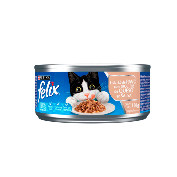 Alimento Húmedo Para Gato Felix Filete de Pavo y Trocitos de Queso |Anipet Colombia