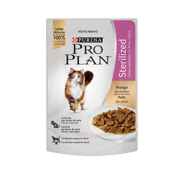Alimento Húmedo Para Gato Pro Plan Esterilizado Pollo en Salsa   |Anipet Colombia