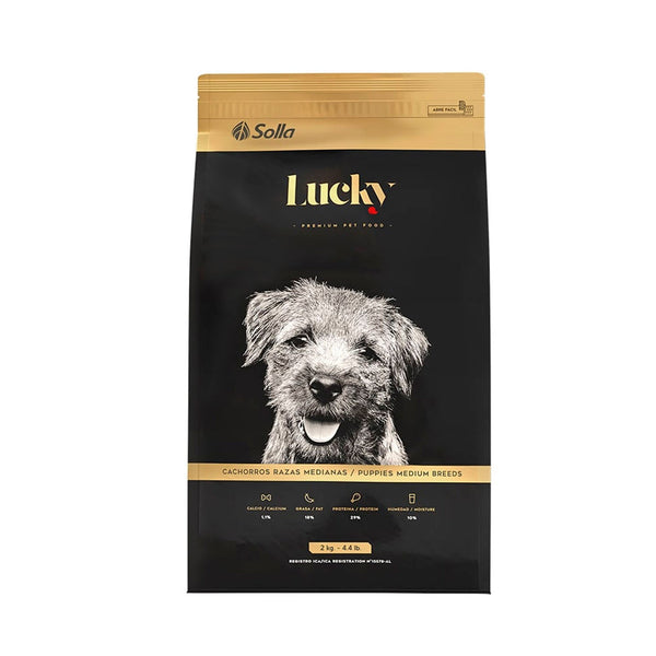 Alimento Para Perro Lucky Cachorros Razas Medianas 2 kg | Anipet Colombia