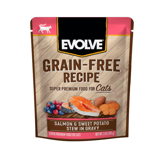 Alimento Húmedo Para Gato  Evolve Cat Grain Free Pouche Salmon y Patatas  |Anipet Colombia