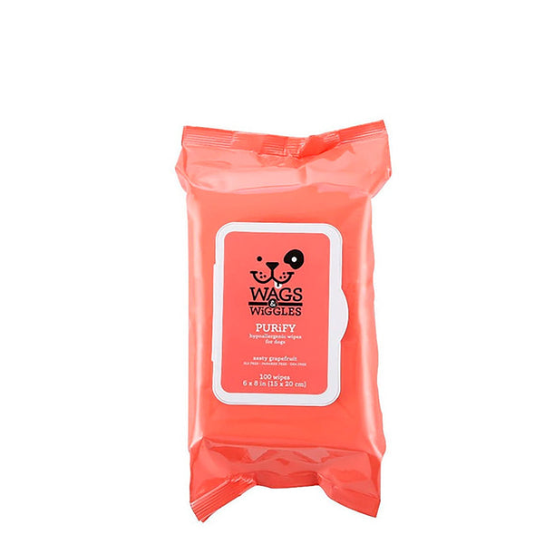 Pañitos Para Perros  Wags Wiggles Purify Pomelo  100 Uds | Cuidado e Higiene | Anipet Colombia