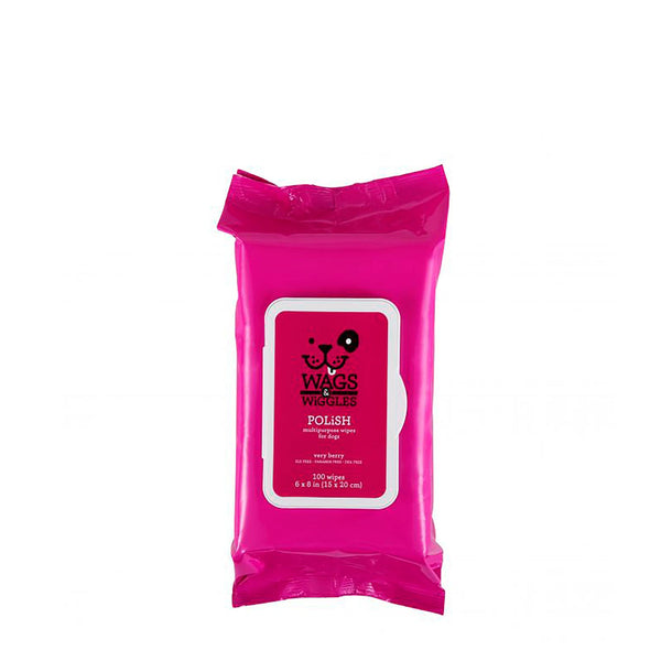 Pañitos Para Perros  Wags Wiggles Cereza  100 Uds | Cuidado e Higiene | Anipet Colombia