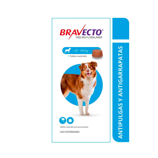 Antiparasitario Perro Bravecto 20 A 40kl|Medicamentos perros y gatos|Anipet Colombia