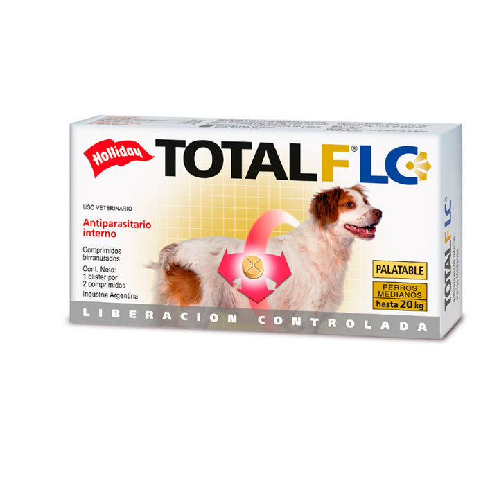 Antiparasitario Perro Mediano Total Flc  2 Comprimidos|Medicamentos perros y gatos|Anipet Colombia