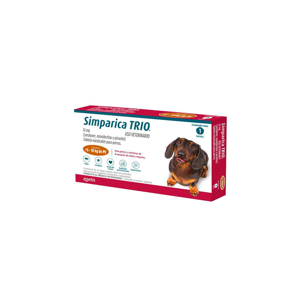 Antiparasitario Simparica Trio Para Perros De 5 A 10 Kg|Medicamentos perros y gatos|Anipet Colombia