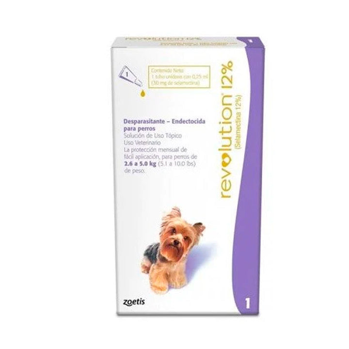 Revolution Desparasitante Para Perros 2.6 - 5.0 Kg|Medicamentos perros y gatos|Anipet Colombia