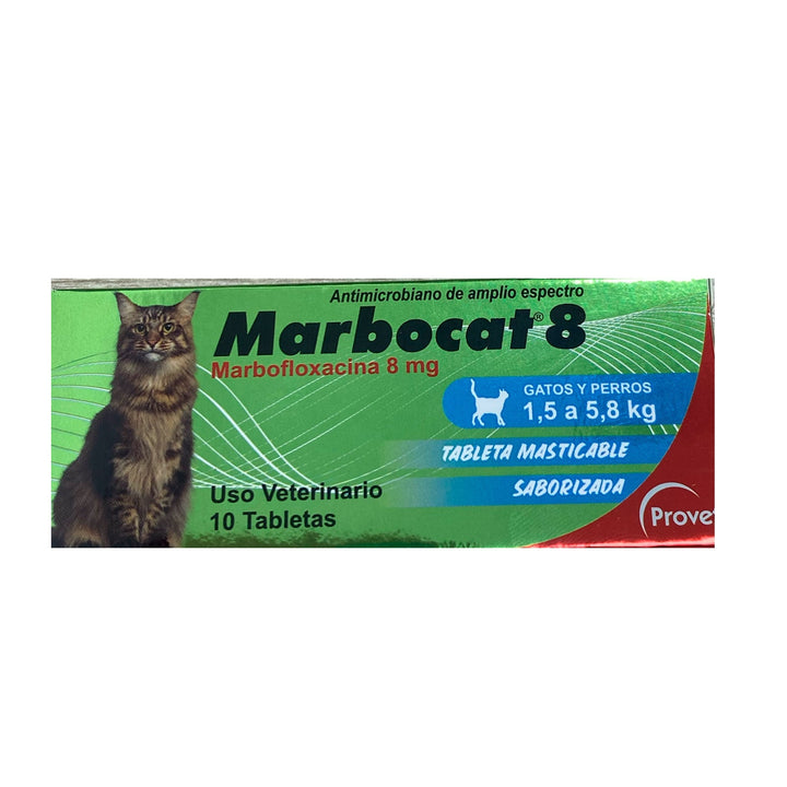 Marbocat De 8 mg Para Gato y Perro 1,5-5,8 Kg |Medicamentos perros y gatos|Anipet Colombia