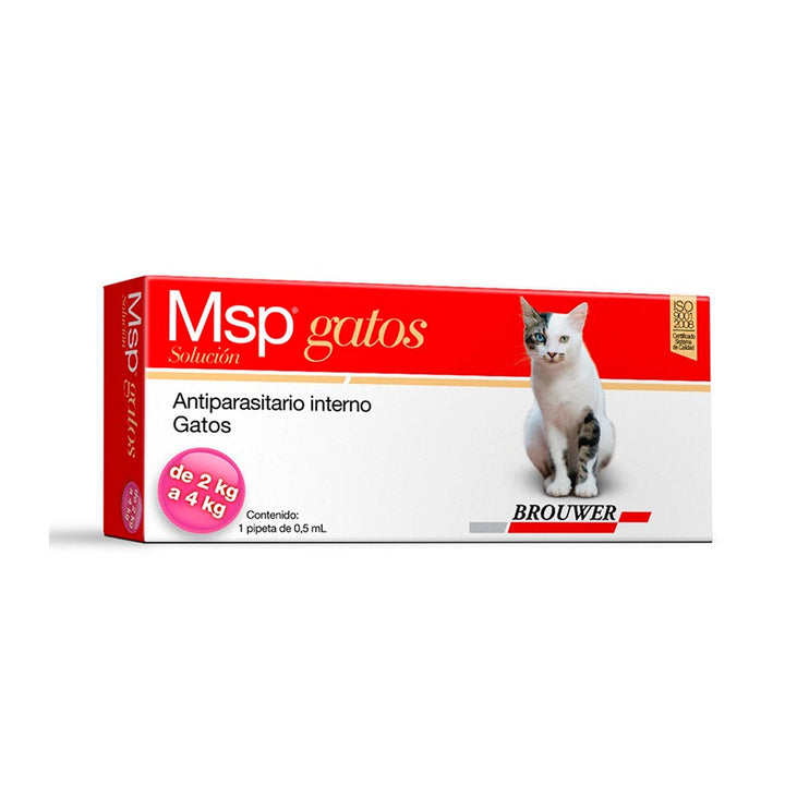 Antiparasitario Msp Para Gatos 2-4 Kg |Medicamentos perros y gatos|Anipet Colombia