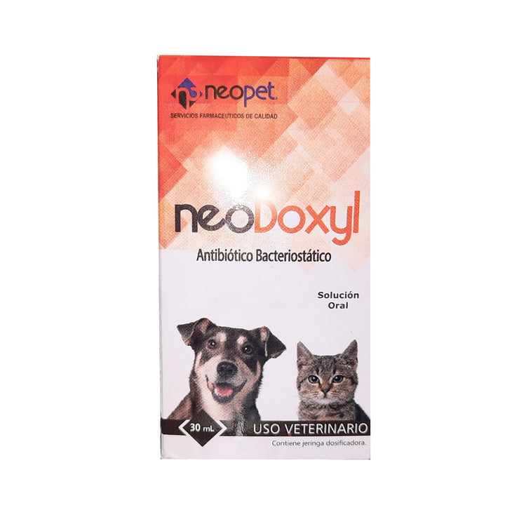 Antibiótico Bacteriostático Neodoxyl Para Perro y Gato 30 mL |Medicamentos perros y gatos|Anipet Colombia