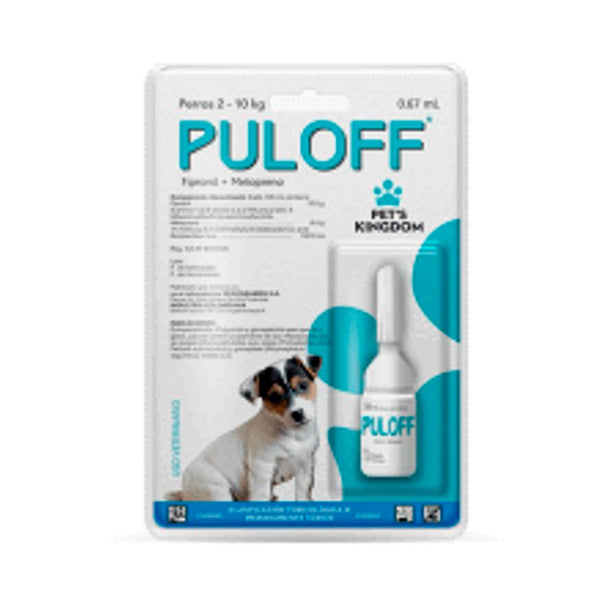 Antiparasitario Puloff Para Perro y Gato 2-10Kg|Medicamentos perros y gatos|Anipet Colombia