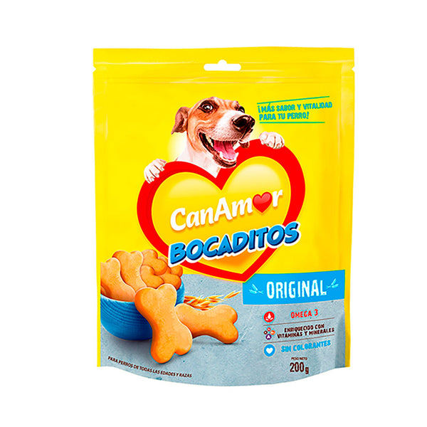 Galletas Bocaditos Surtidos Canamor 200gr | Snacks Perros | Anipet Colombia