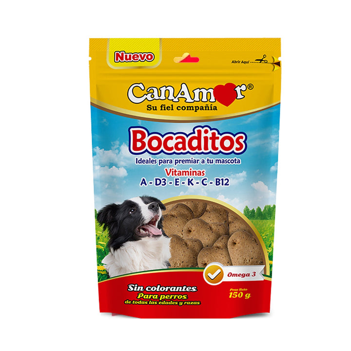 Bocaditos canamor 150gr | Snacks | Anipet Colombia