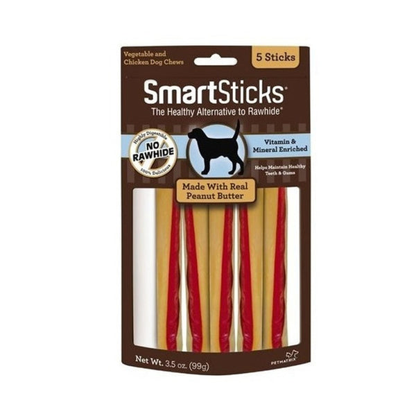 Smartsticks peanut butter (mantequilla de mani) 5 palitos 92gr | Snacks | Anipet Colombia