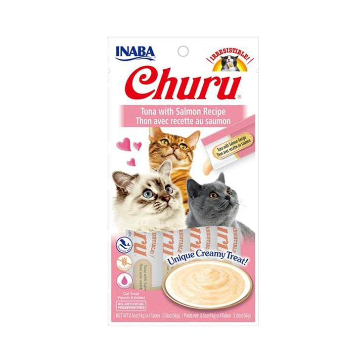 Snack Churu Tuna Inaba Cat Atun Y Salmon - Usa 606 | Snacks Gatos | Anipet Colombia