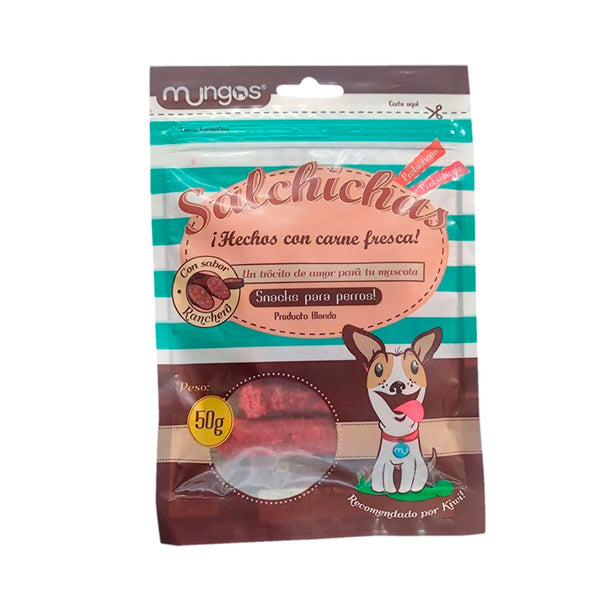 Salchichas Mungos 50gr | Snacks | Anipet Colombia