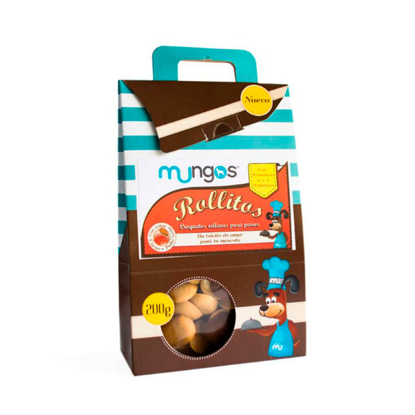 Galletas Mungos Rollitos 200 grs | Snacks Perros | Anipet Colombia