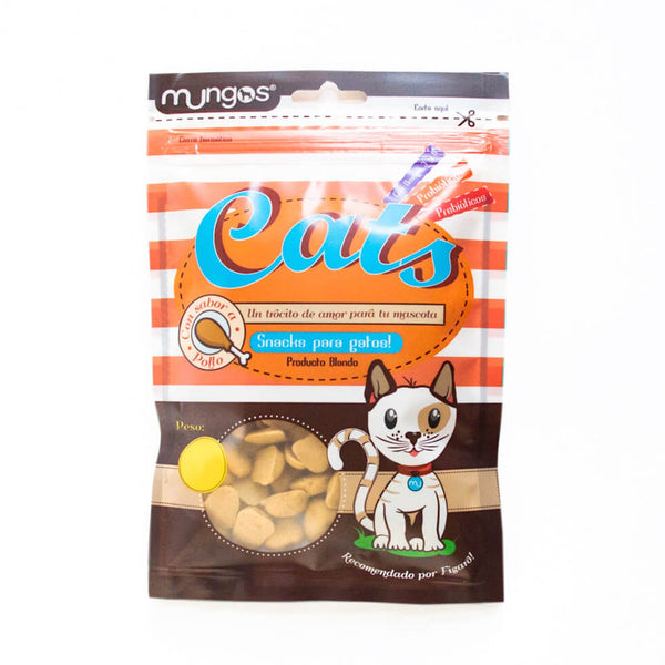 Galletas Mungos Cats Pollo 250grs | Snacks Gatos | Anipet Colombia