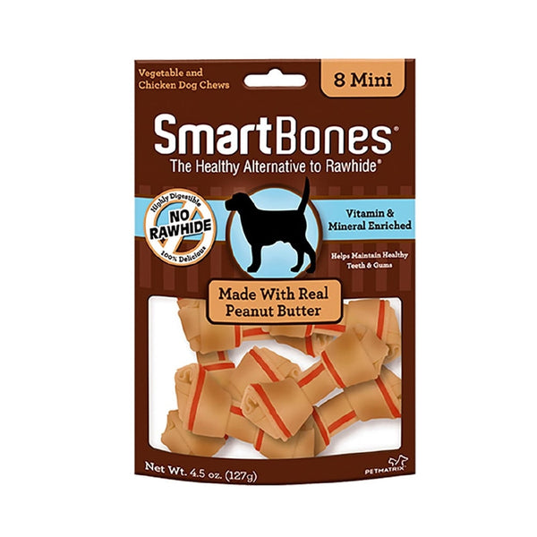 Snack Para Perro Smartbones Peanut Butter Mini 8 - 112 Grs | Snacks Perros | Anipet Colombia