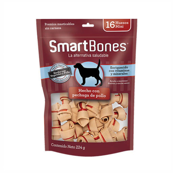 Snack Para Perro Smartbones Pollo Mini 224 Grs | Snacks Perros | Anipet Colombia