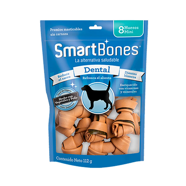 Snack Para Perro Smartbones Dental 8 Huesos Mini 112 Grs | Snacks Perros | Anipet Colombia